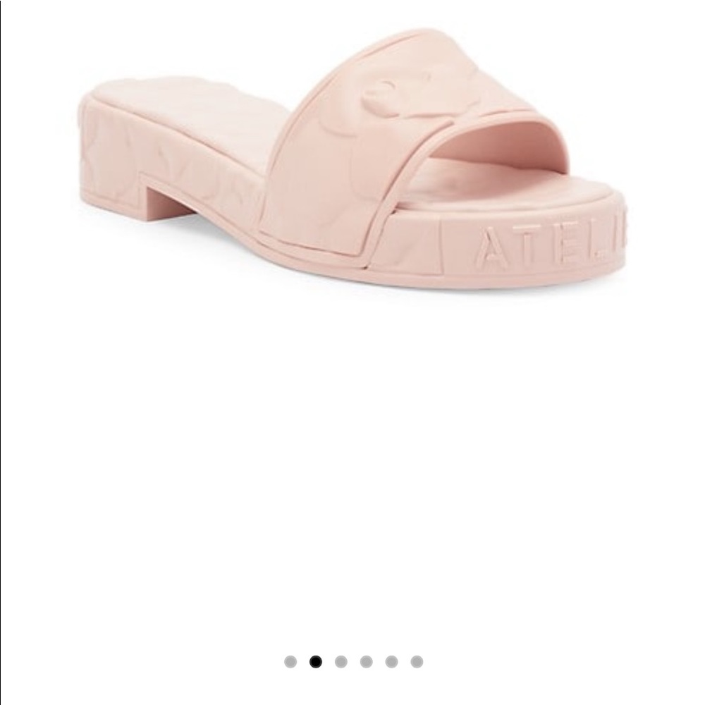 🆕Valentino Garavani Atelier Platform Sculpted Poolside Mules Pale Pink Size 41